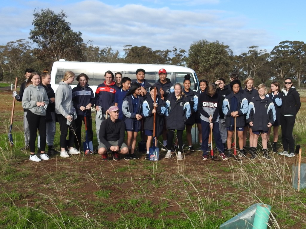 Melton Secondary College: planting at Pinkerton Link Friday 14th June 2019